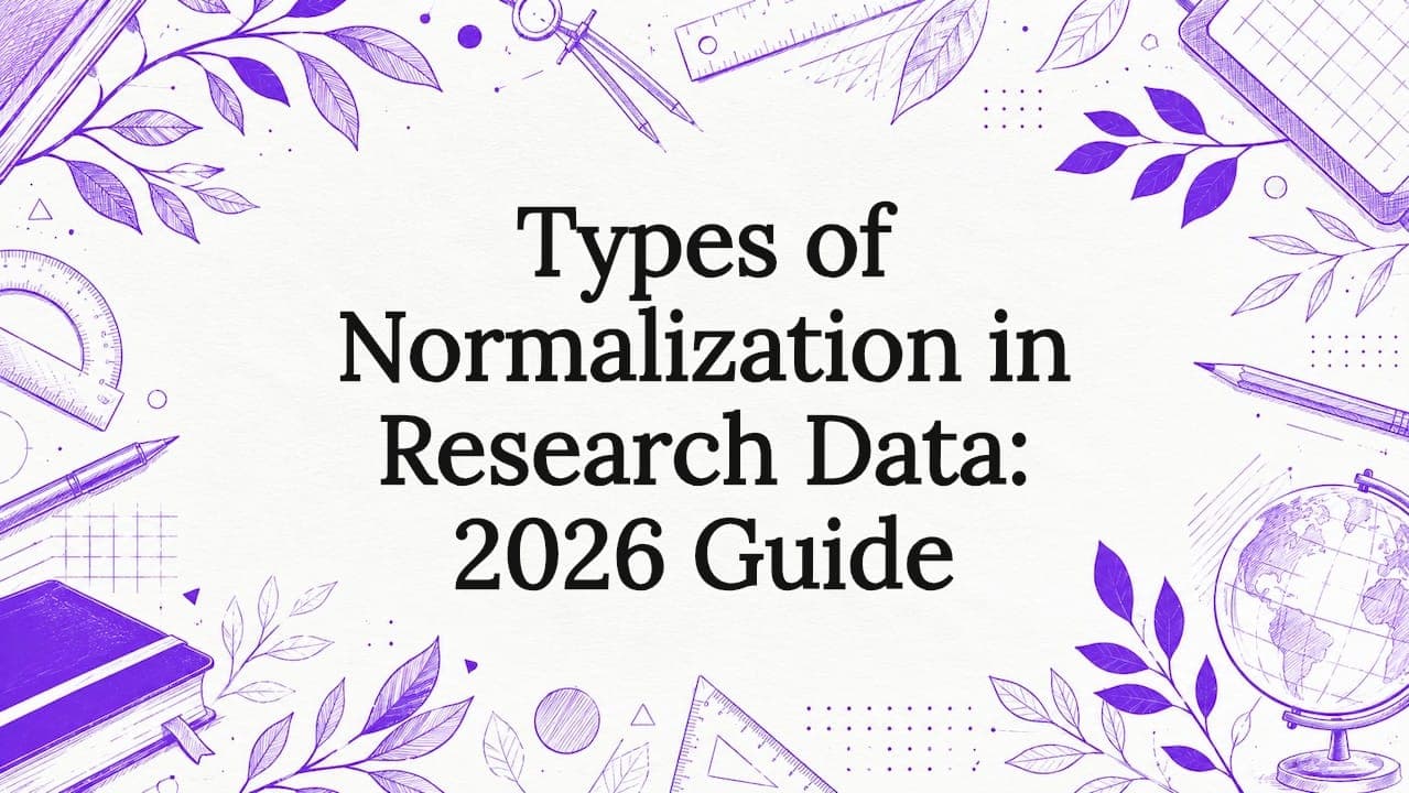 Types of Normalization in Research Data: 2026 Guide