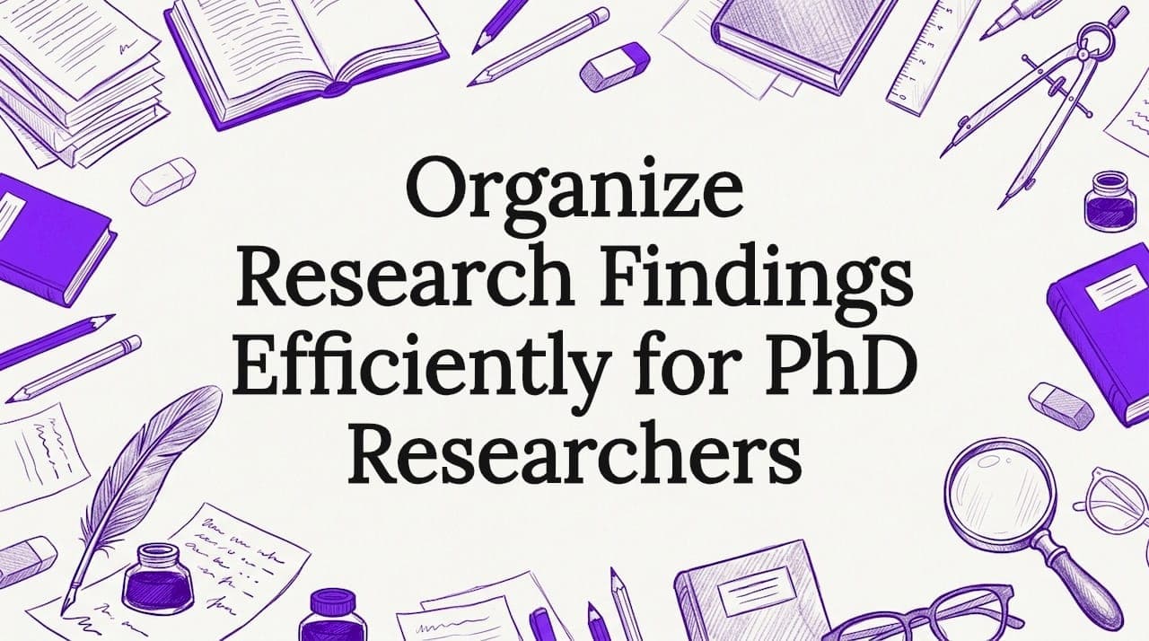 Organize Research Findings Efficiently for PhD Researchers