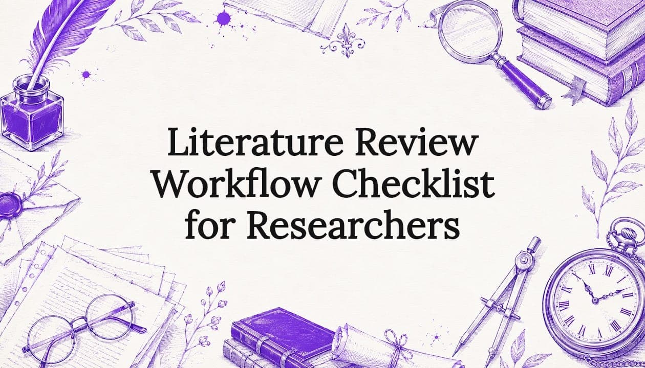 Literature Review Workflow Checklist for Researchers