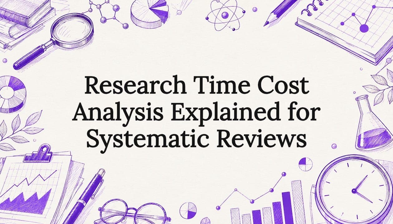 Research Time Cost Analysis Explained for Systematic Reviews