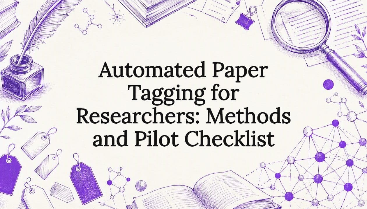 Automated Paper Tagging for Researchers: Methods and Pilot Checklist